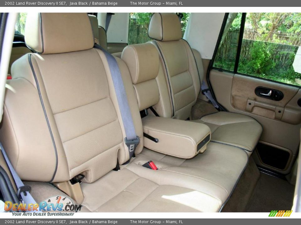 2002 Land Rover Discovery II SE7 Java Black / Bahama Beige Photo #36