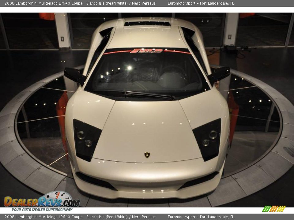 2008 Lamborghini Murcielago LP640 Coupe Bianco Isis (Pearl White) / Nero Perseus Photo #2