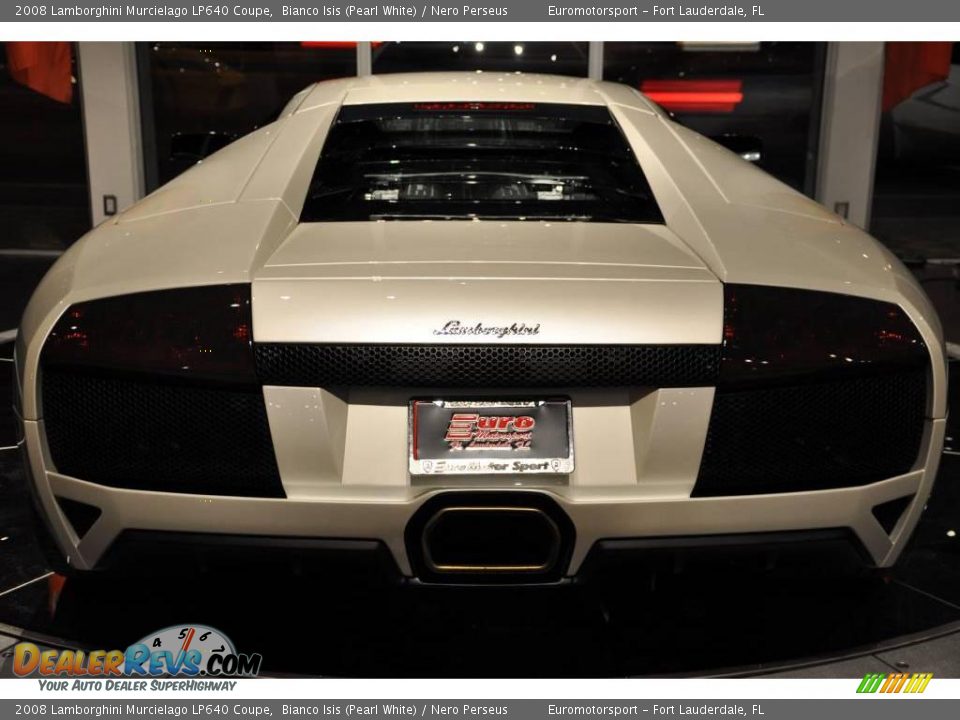 2008 Lamborghini Murcielago LP640 Coupe Bianco Isis (Pearl White) / Nero Perseus Photo #6