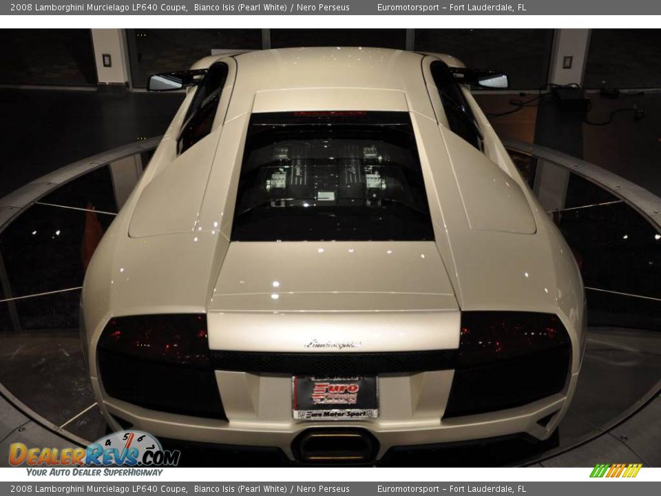 2008 Lamborghini Murcielago LP640 Coupe Bianco Isis (Pearl White) / Nero Perseus Photo #13