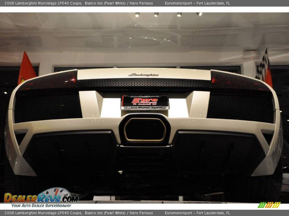 2008 Lamborghini Murcielago LP640 Coupe Bianco Isis (Pearl White) / Nero Perseus Photo #15