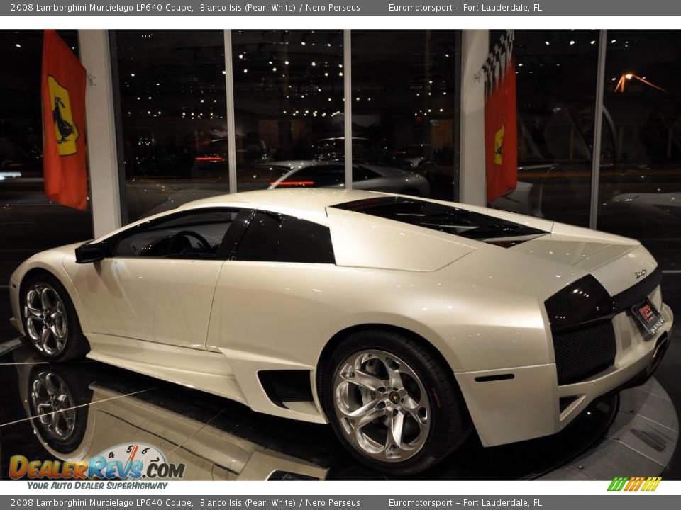 2008 Lamborghini Murcielago LP640 Coupe Bianco Isis (Pearl White) / Nero Perseus Photo #17