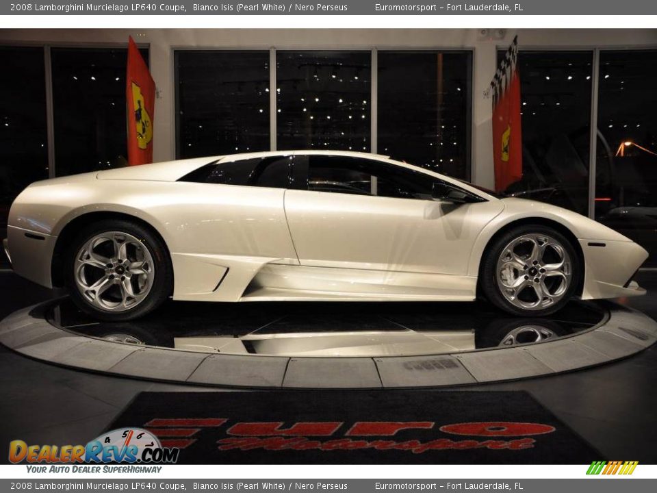 2008 Lamborghini Murcielago LP640 Coupe Bianco Isis (Pearl White) / Nero Perseus Photo #22