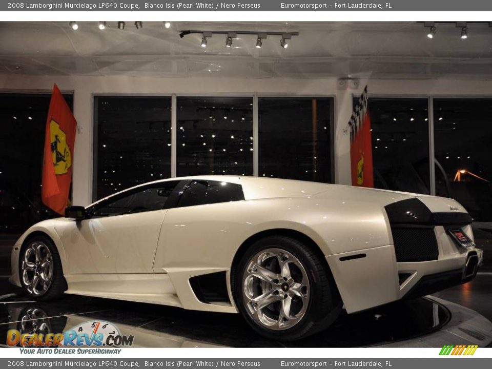 2008 Lamborghini Murcielago LP640 Coupe Bianco Isis (Pearl White) / Nero Perseus Photo #25