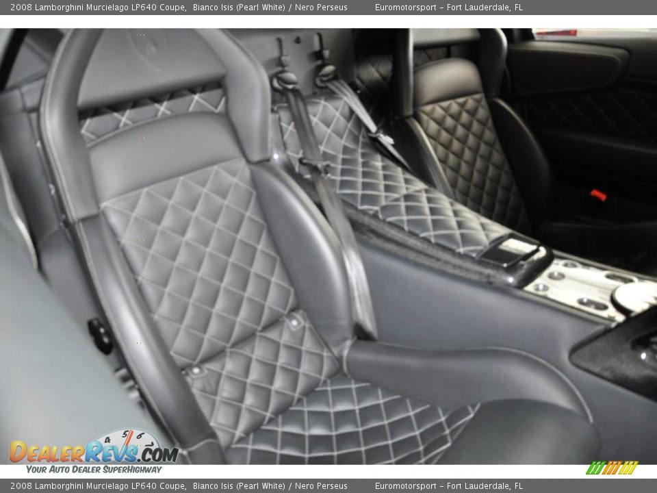2008 Lamborghini Murcielago LP640 Coupe Bianco Isis (Pearl White) / Nero Perseus Photo #26
