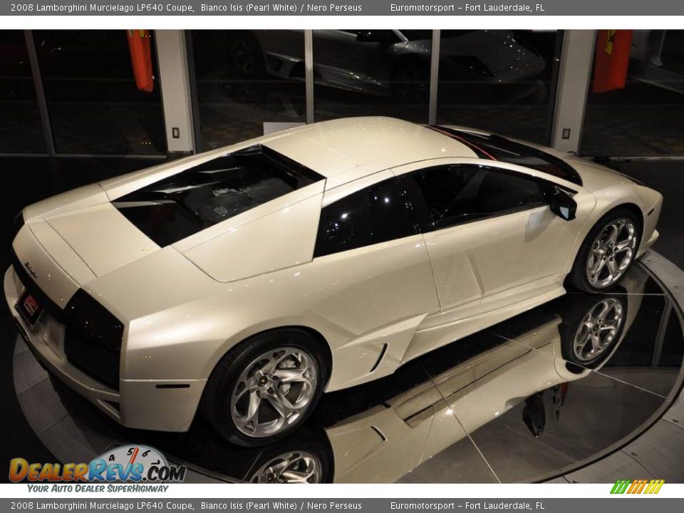 2008 Lamborghini Murcielago LP640 Coupe Bianco Isis (Pearl White) / Nero Perseus Photo #27