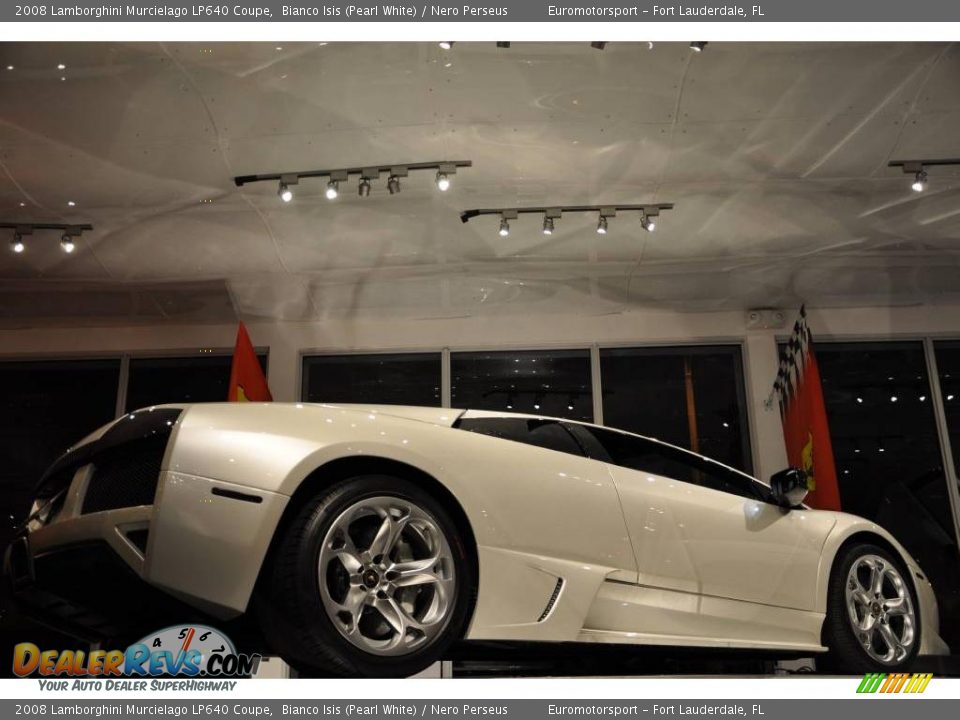 2008 Lamborghini Murcielago LP640 Coupe Bianco Isis (Pearl White) / Nero Perseus Photo #34