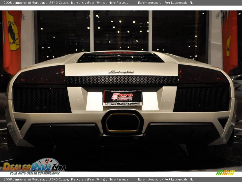 2008 Lamborghini Murcielago LP640 Coupe Bianco Isis (Pearl White) / Nero Perseus Photo #36