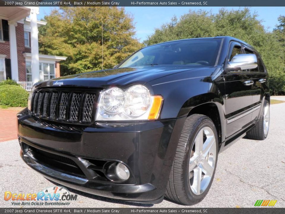 2007 Jeep Grand Cherokee SRT8 4x4 Black / Medium Slate Gray Photo #1