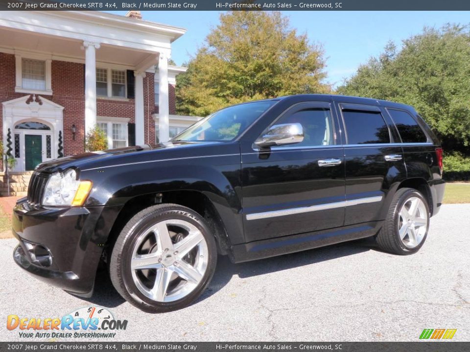 2007 Jeep Grand Cherokee SRT8 4x4 Black / Medium Slate Gray Photo #2