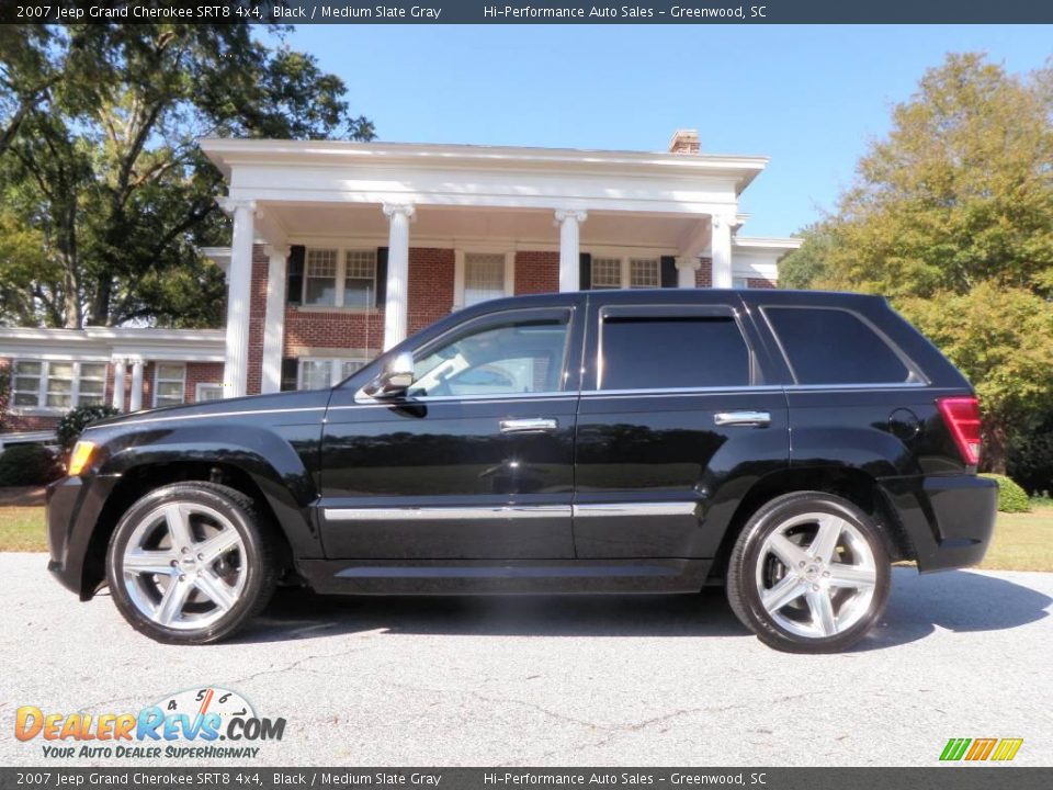 2007 Jeep Grand Cherokee SRT8 4x4 Black / Medium Slate Gray Photo #3