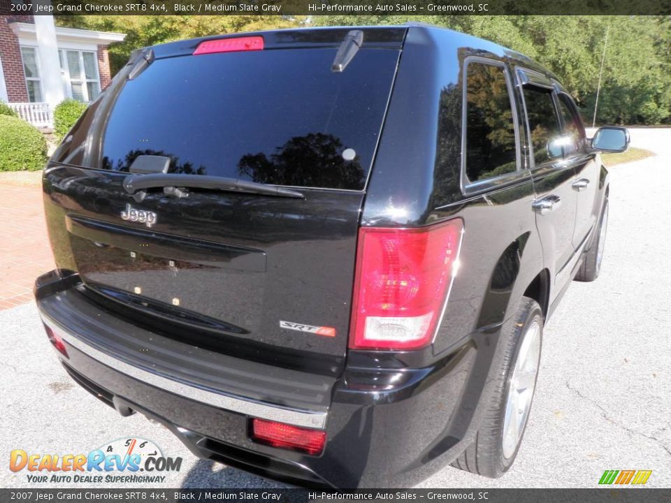 2007 Jeep Grand Cherokee SRT8 4x4 Black / Medium Slate Gray Photo #6