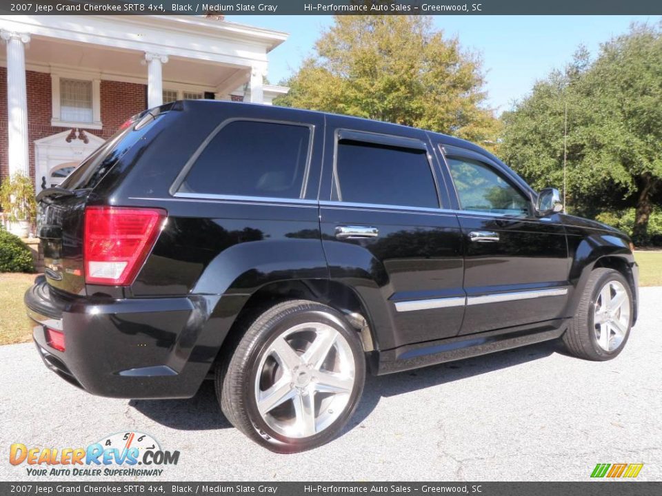 2007 Jeep Grand Cherokee SRT8 4x4 Black / Medium Slate Gray Photo #7