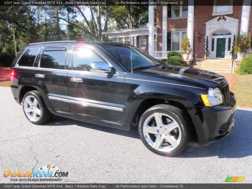 2007 Jeep Grand Cherokee SRT8 4x4 Black / Medium Slate Gray Photo #9