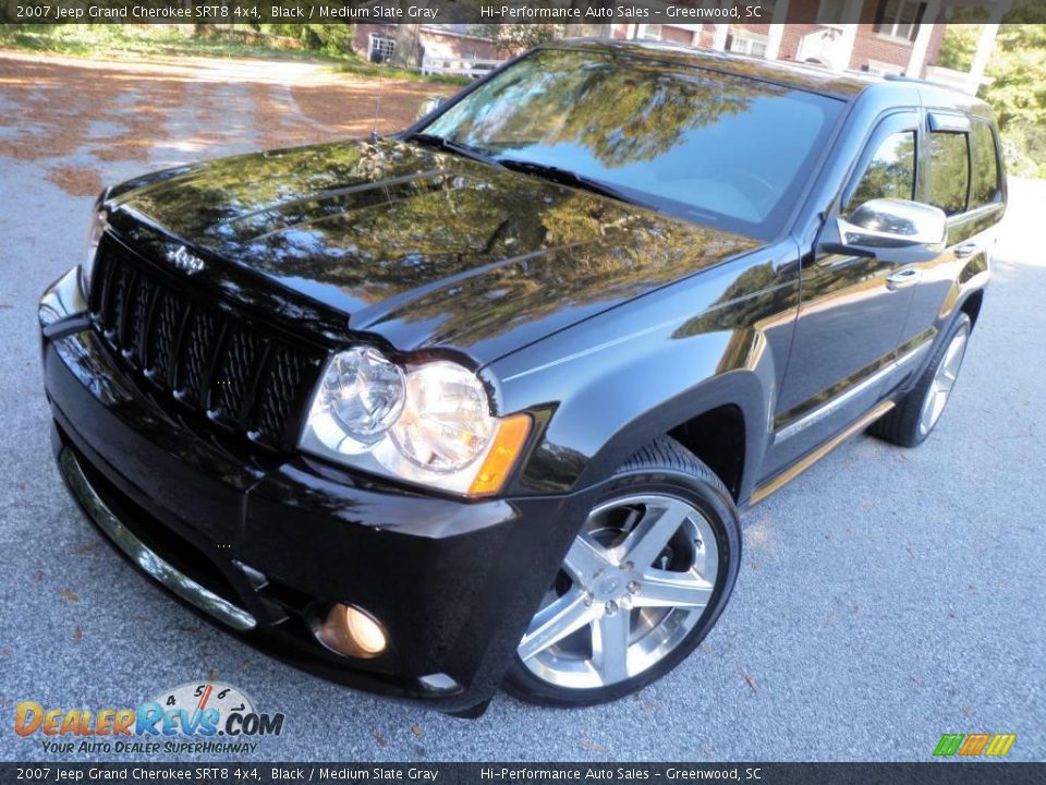2007 Jeep Grand Cherokee SRT8 4x4 Black / Medium Slate Gray Photo #12