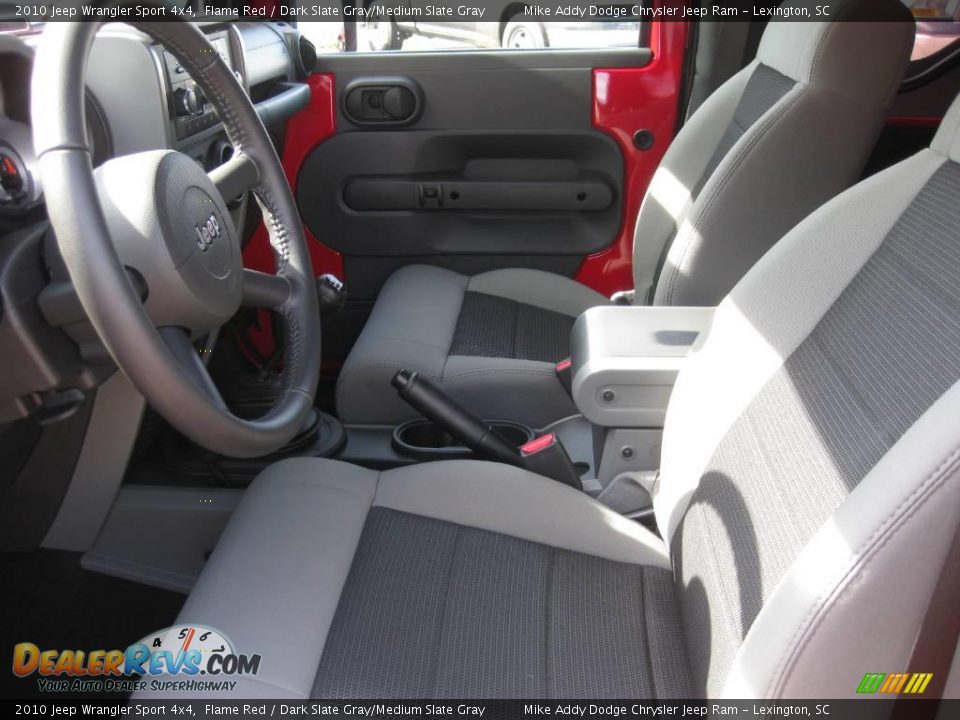 2010 Jeep Wrangler Sport 4x4 Flame Red / Dark Slate Gray/Medium Slate Gray Photo #8