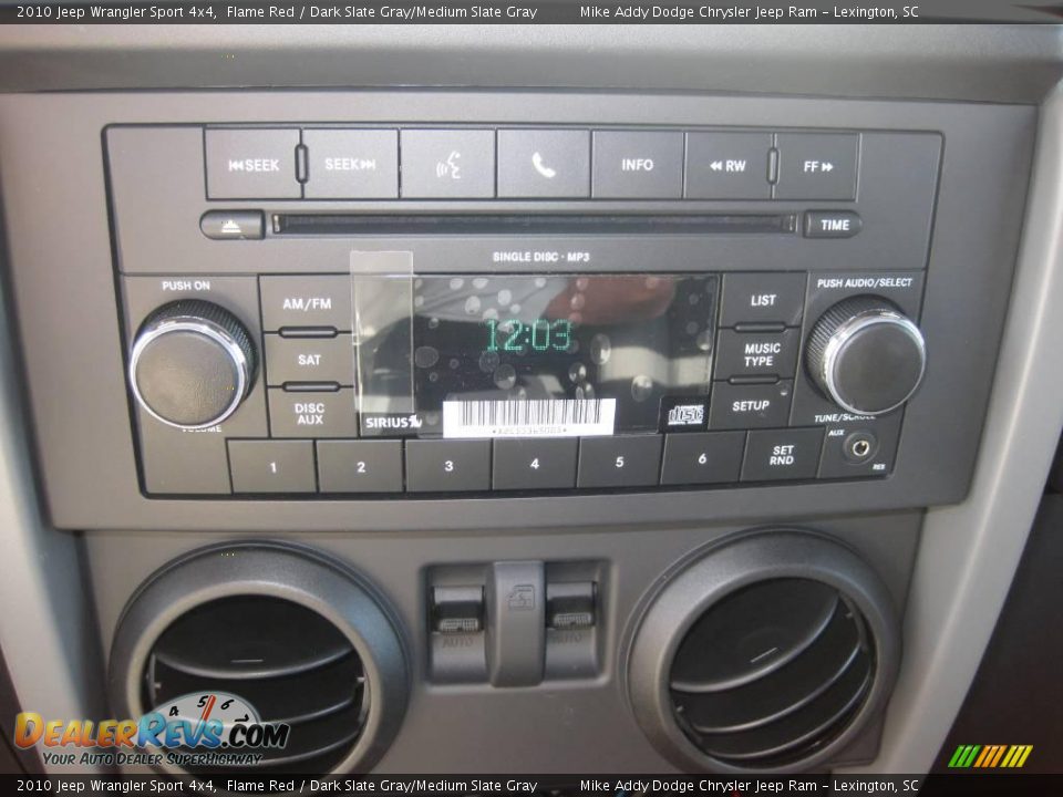 2010 Jeep Wrangler Sport 4x4 Flame Red / Dark Slate Gray/Medium Slate Gray Photo #10
