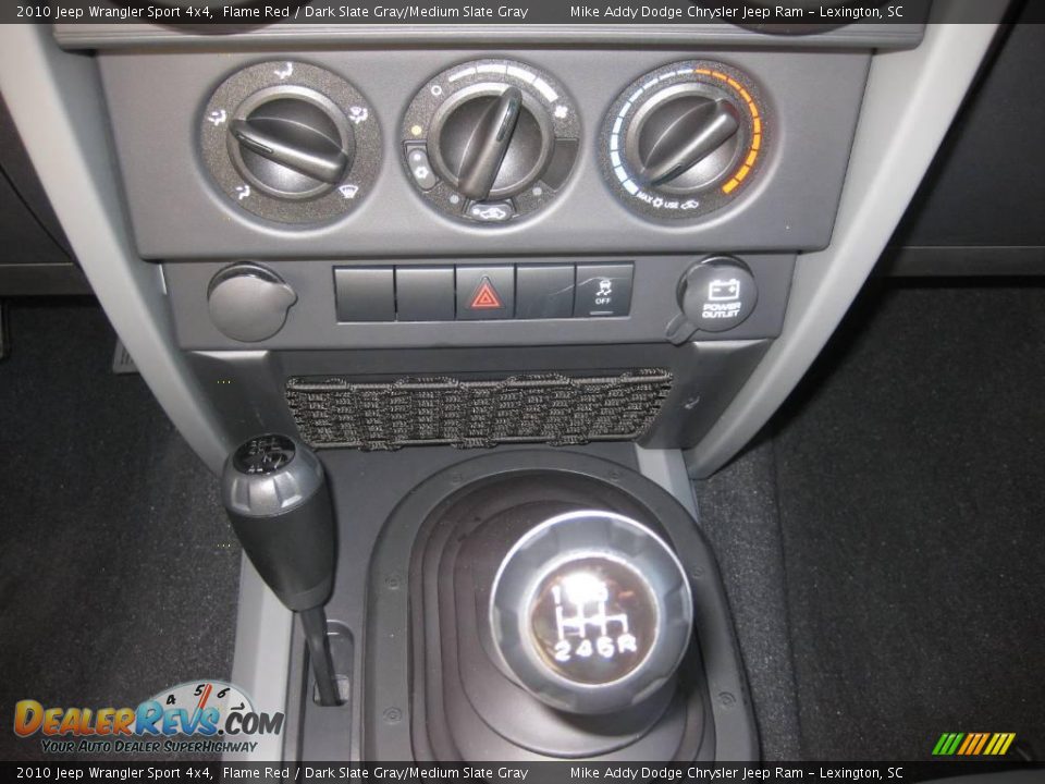 2010 Jeep Wrangler Sport 4x4 Flame Red / Dark Slate Gray/Medium Slate Gray Photo #11