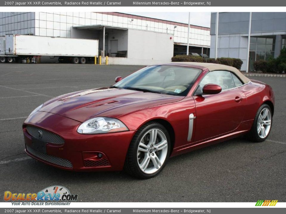 2007 Jaguar XK XKR Convertible Radiance Red Metallic / Caramel Photo #1