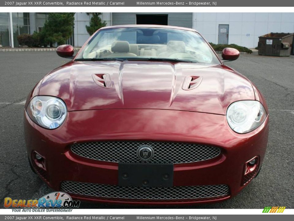2007 Jaguar XK XKR Convertible Radiance Red Metallic / Caramel Photo #2