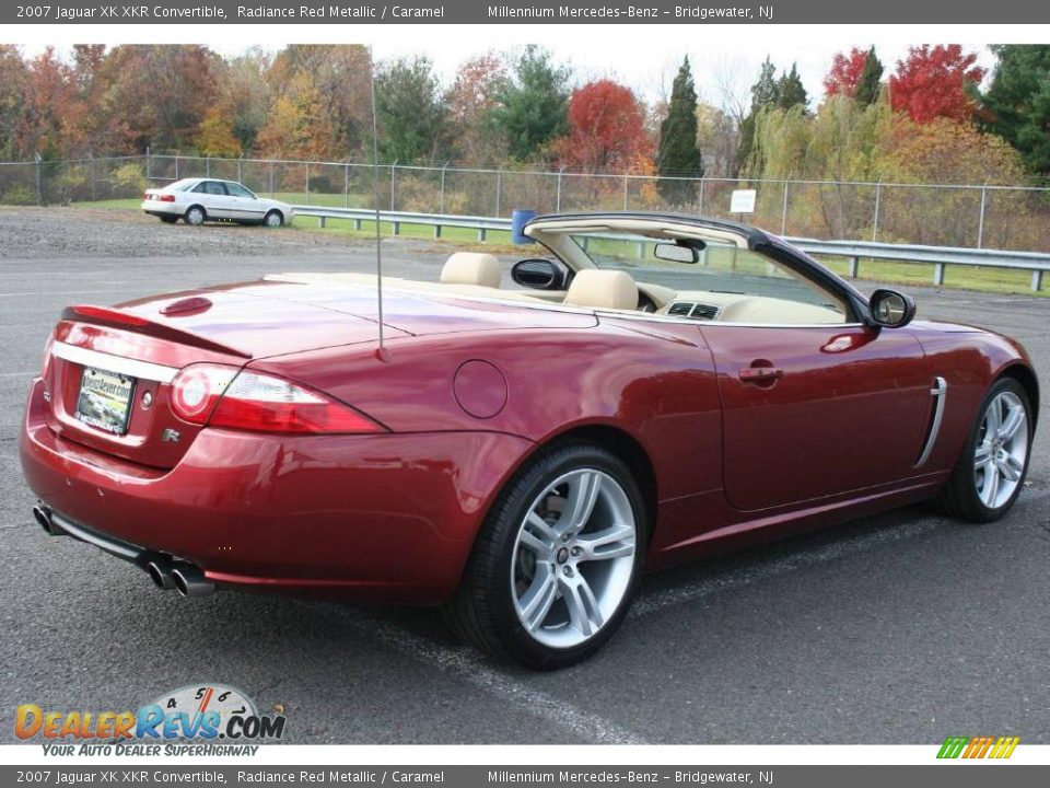 2007 Jaguar XK XKR Convertible Radiance Red Metallic / Caramel Photo #5