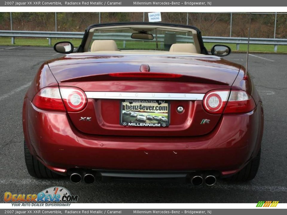 2007 Jaguar XK XKR Convertible Radiance Red Metallic / Caramel Photo #6