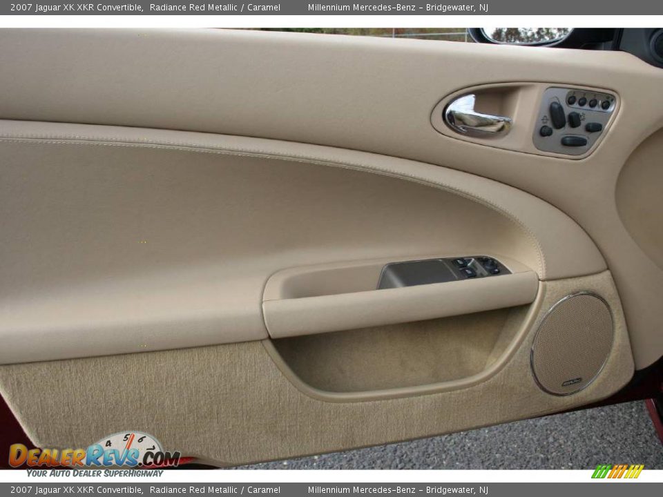 2007 Jaguar XK XKR Convertible Radiance Red Metallic / Caramel Photo #9
