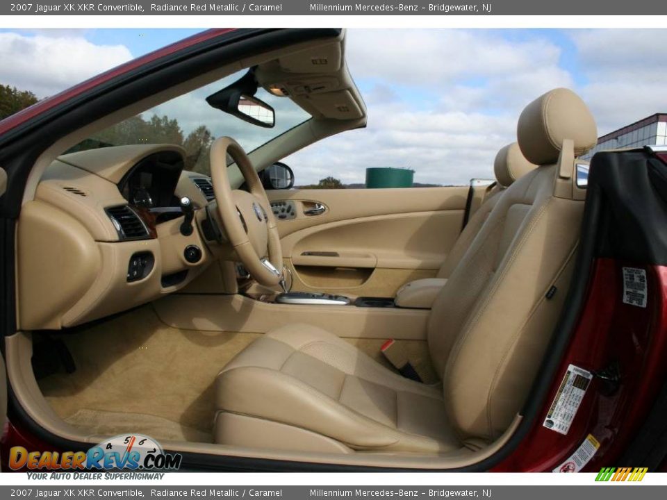 2007 Jaguar XK XKR Convertible Radiance Red Metallic / Caramel Photo #12