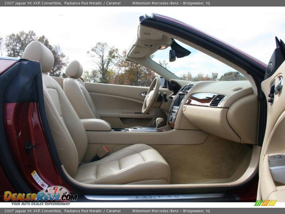 2007 Jaguar XK XKR Convertible Radiance Red Metallic / Caramel Photo #13