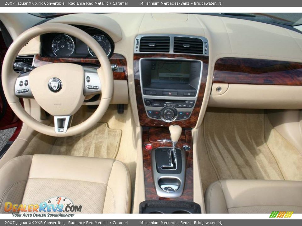 2007 Jaguar XK XKR Convertible Radiance Red Metallic / Caramel Photo #14