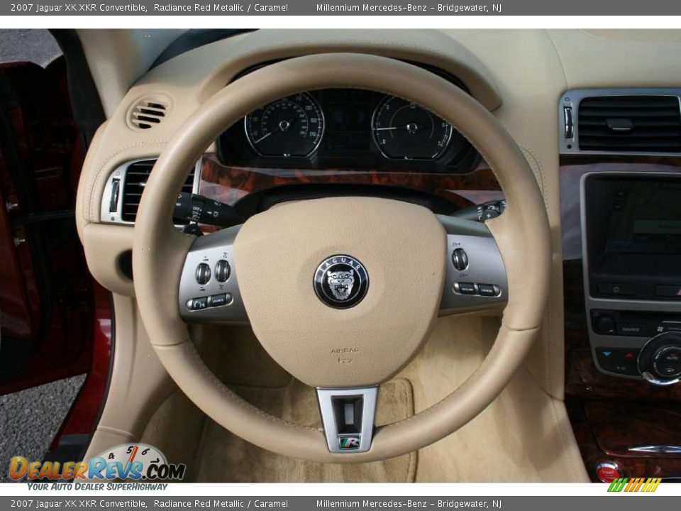 2007 Jaguar XK XKR Convertible Radiance Red Metallic / Caramel Photo #15
