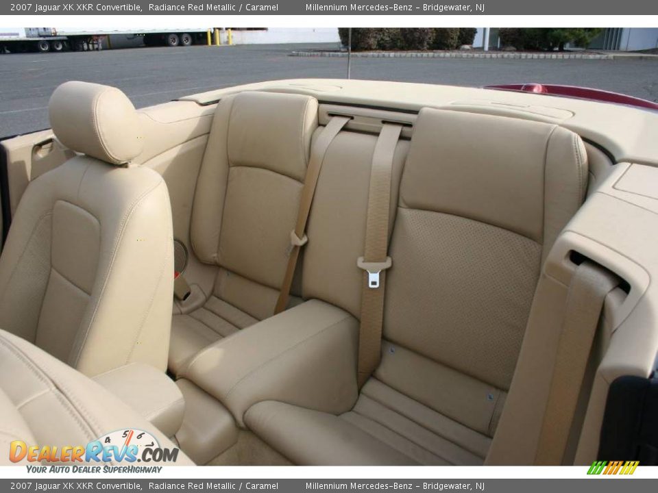 2007 Jaguar XK XKR Convertible Radiance Red Metallic / Caramel Photo #19