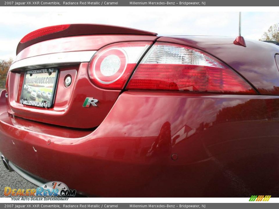 2007 Jaguar XK XKR Convertible Radiance Red Metallic / Caramel Photo #21