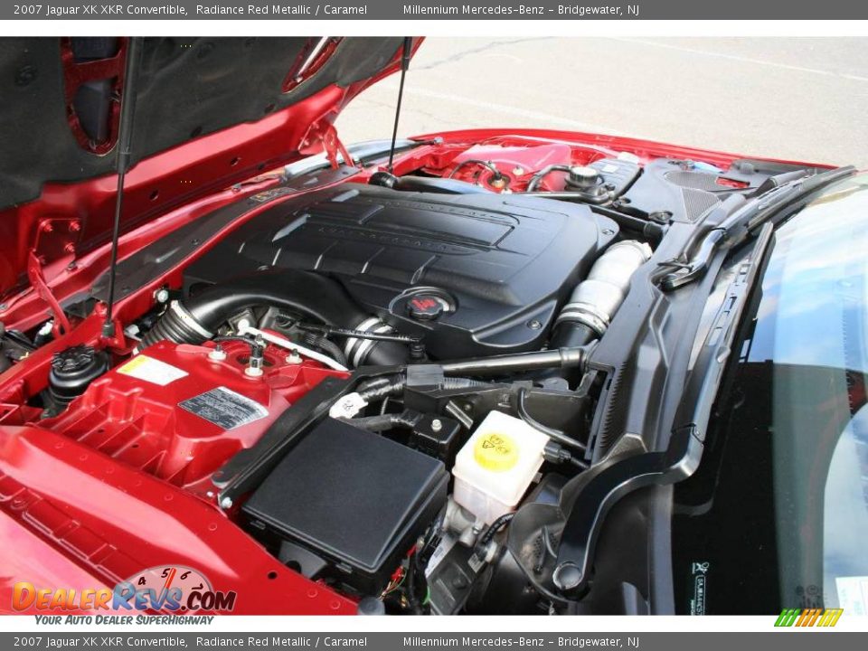 2007 Jaguar XK XKR Convertible Radiance Red Metallic / Caramel Photo #22