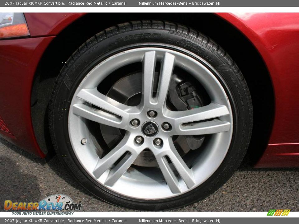 2007 Jaguar XK XKR Convertible Radiance Red Metallic / Caramel Photo #24