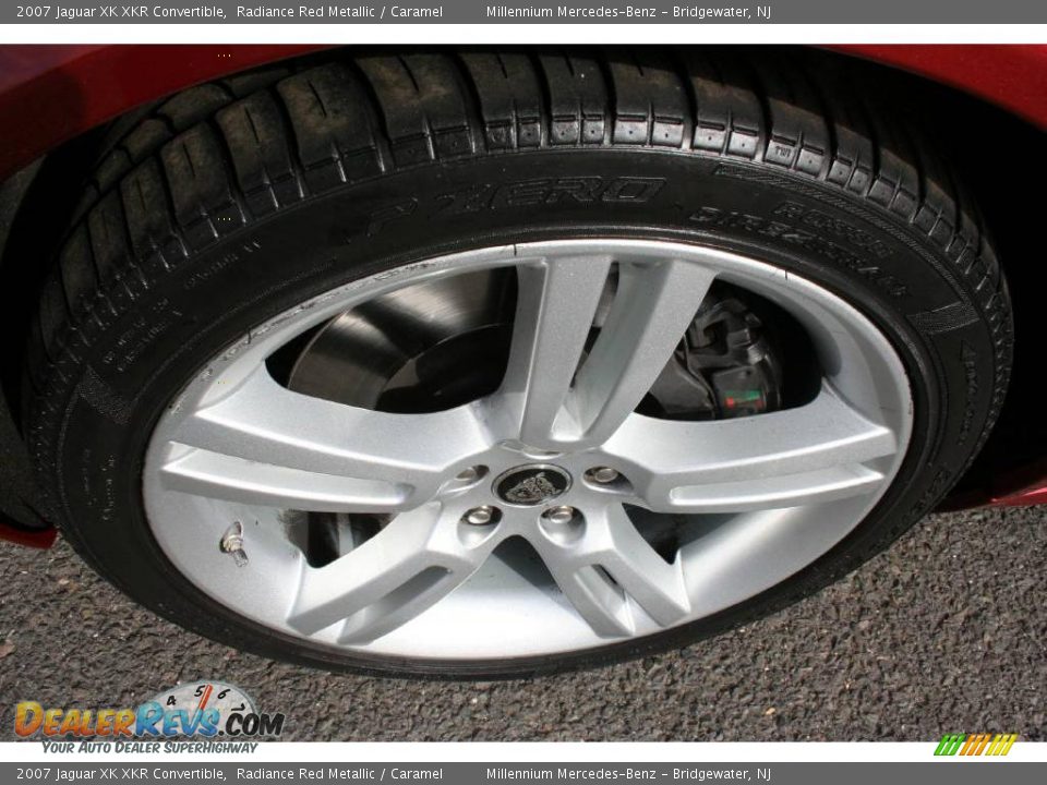 2007 Jaguar XK XKR Convertible Radiance Red Metallic / Caramel Photo #25