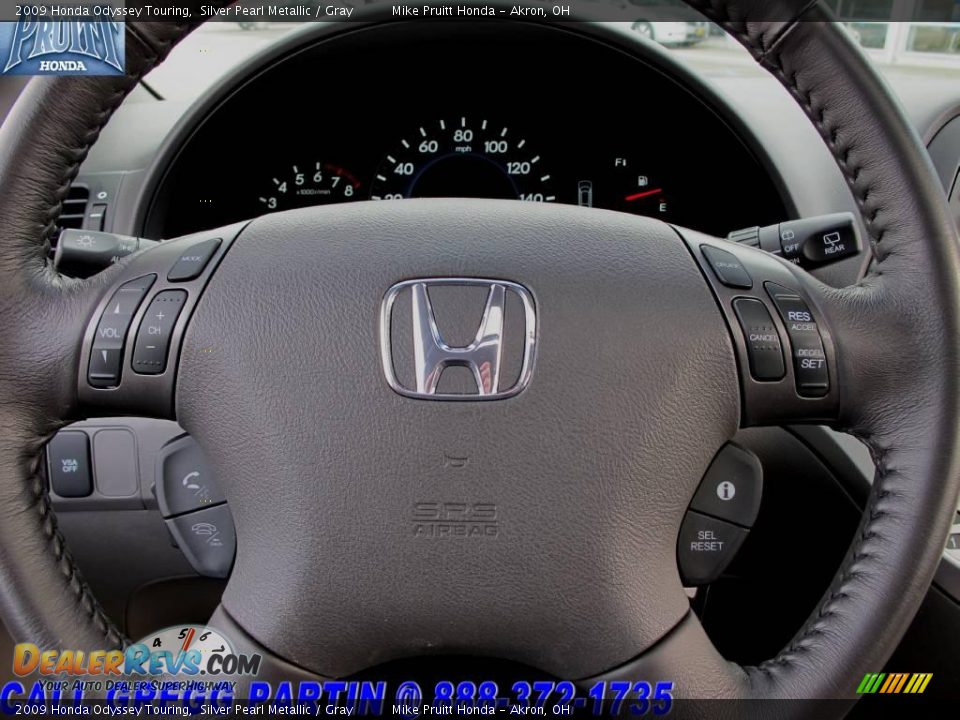 2009 Honda Odyssey Touring Silver Pearl Metallic / Gray Photo #23