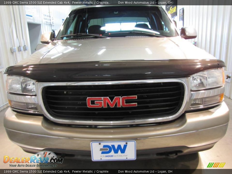 1999 GMC Sierra 1500 SLE Extended Cab 4x4 Pewter Metallic / Graphite Photo #5