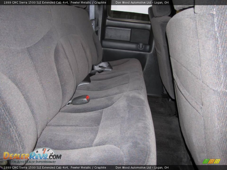 1999 GMC Sierra 1500 SLE Extended Cab 4x4 Pewter Metallic / Graphite Photo #9
