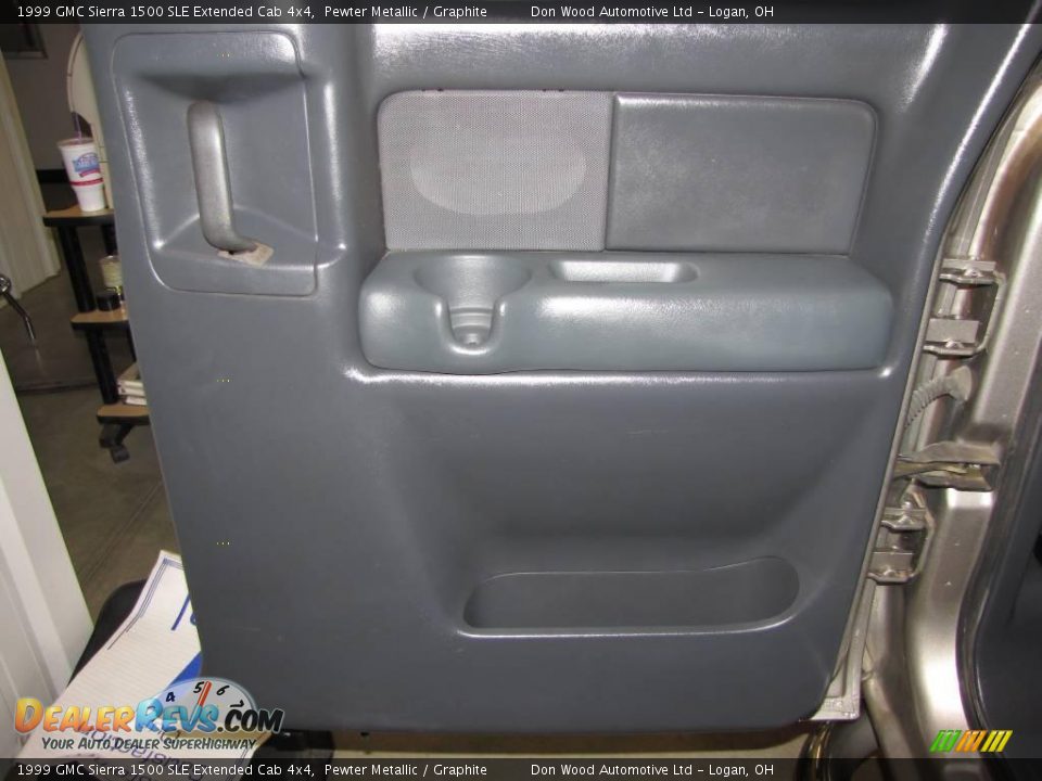 1999 GMC Sierra 1500 SLE Extended Cab 4x4 Pewter Metallic / Graphite Photo #10