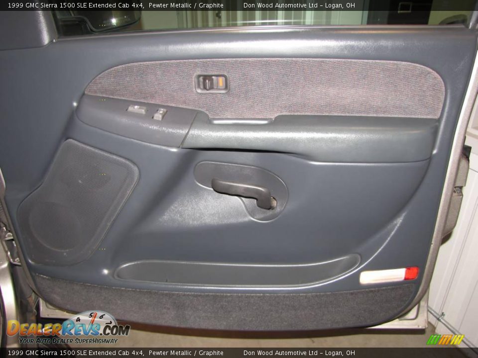 1999 GMC Sierra 1500 SLE Extended Cab 4x4 Pewter Metallic / Graphite Photo #11