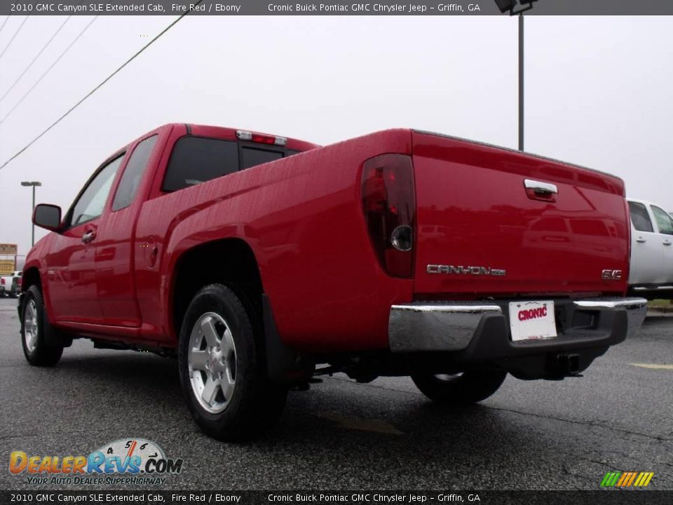 2010 GMC Canyon SLE Extended Cab Fire Red / Ebony Photo #6