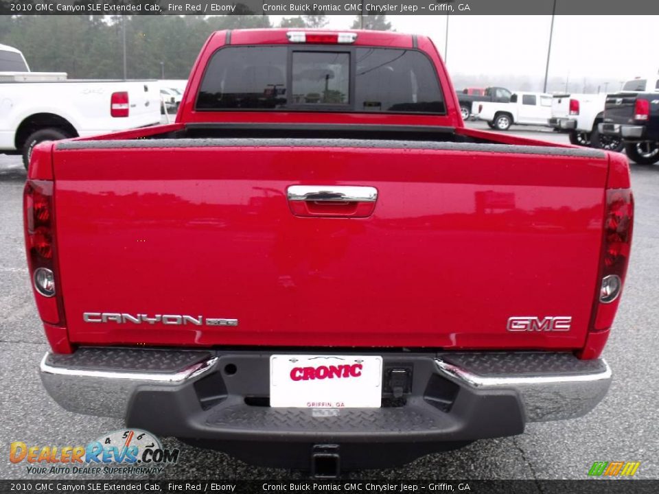 2010 GMC Canyon SLE Extended Cab Fire Red / Ebony Photo #7