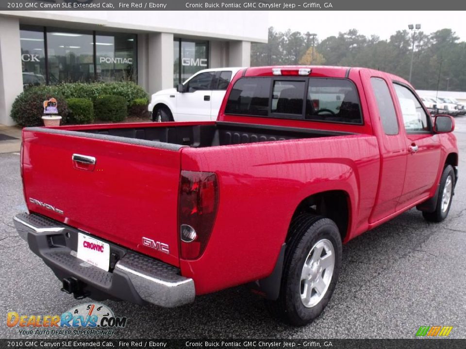 2010 GMC Canyon SLE Extended Cab Fire Red / Ebony Photo #8