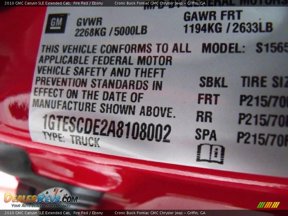 2010 GMC Canyon SLE Extended Cab Fire Red / Ebony Photo #20