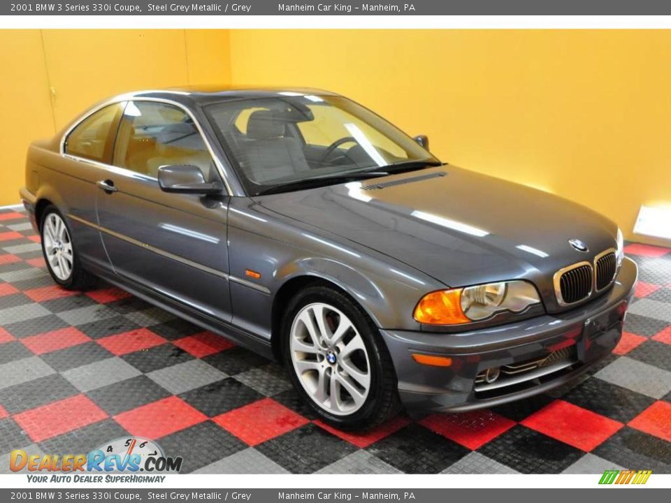 2001 BMW 3 Series 330i Coupe Steel Grey Metallic / Grey Photo #1