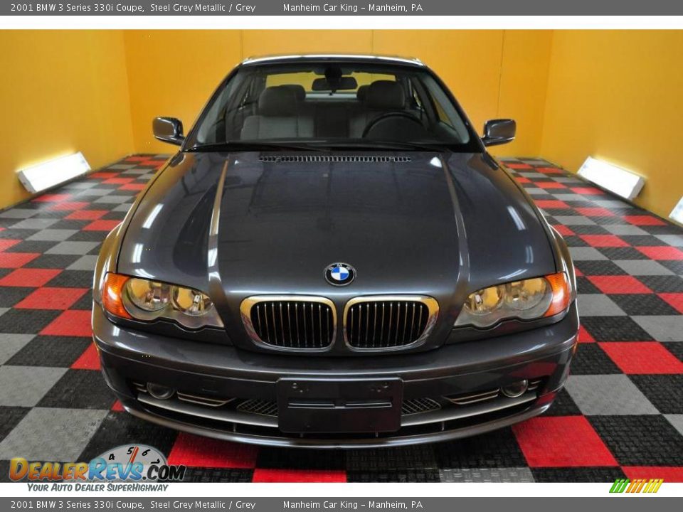 2001 BMW 3 Series 330i Coupe Steel Grey Metallic / Grey Photo #2