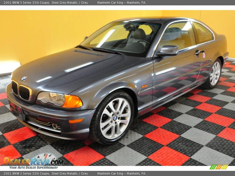 2001 BMW 3 Series 330i Coupe Steel Grey Metallic / Grey Photo #3
