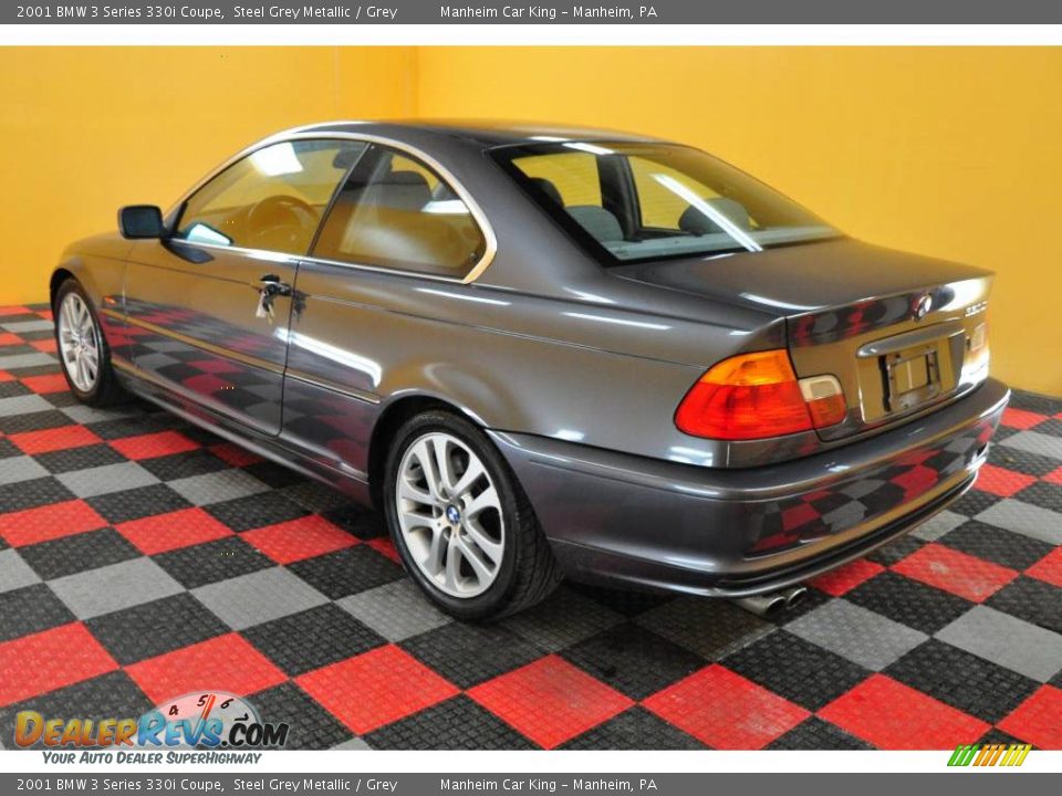 2001 BMW 3 Series 330i Coupe Steel Grey Metallic / Grey Photo #4