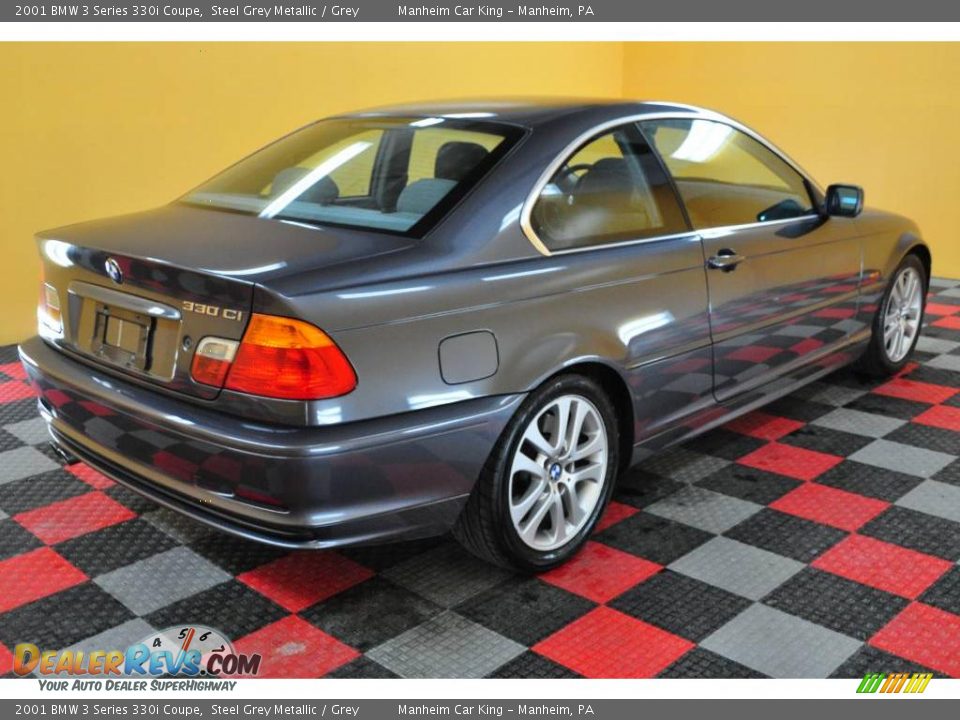 2001 BMW 3 Series 330i Coupe Steel Grey Metallic / Grey Photo #6